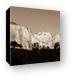 Towers of the Virgin Black and White Panoramic Canvas Print