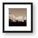 Towers of the Virgin Black and White Panoramic Framed Print