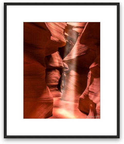 Antelope Canyon Sunbeam Framed Fine Art Print