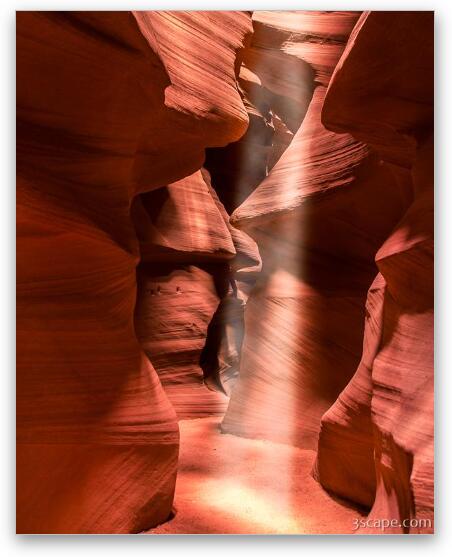 Antelope Canyon Sunbeam Fine Art Metal Print