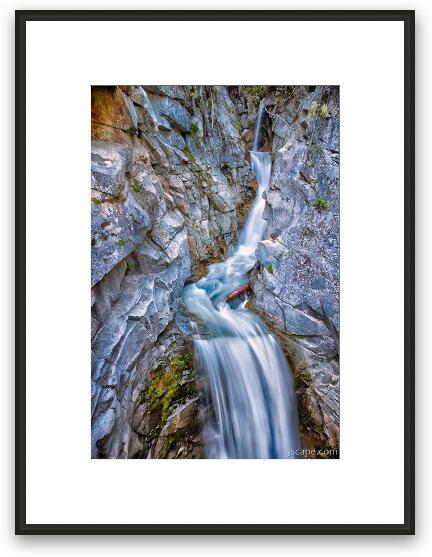 Christine Falls in Mount Rainier National Park Framed Fine Art Print