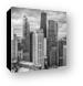 Streeterville From Above Black and White Canvas Print