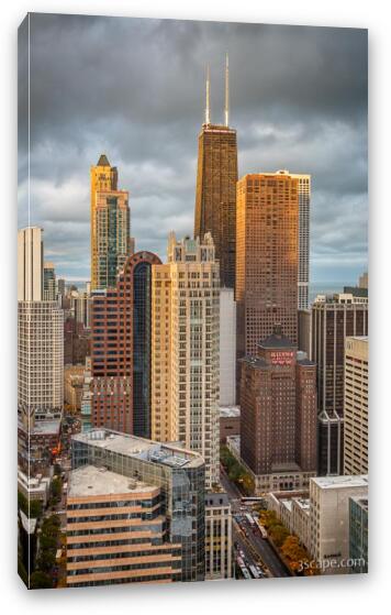 Streeterville From Above Fine Art Canvas Print