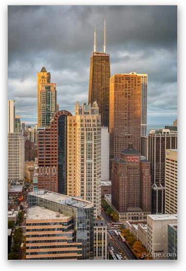 Streeterville From Above Fine Art Metal Print