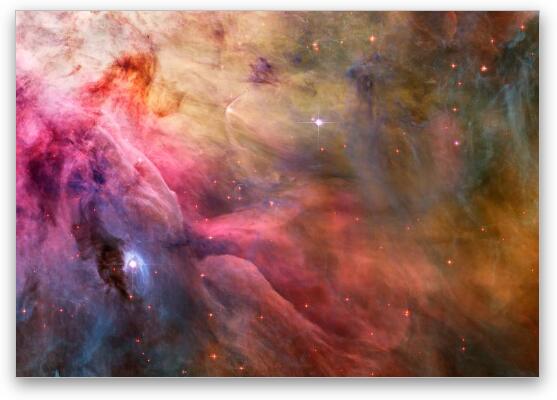 LL Ori and the Orion Nebula Fine Art Metal Print