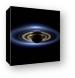 Saturn Mosaic with Earth 4x3 Canvas Print