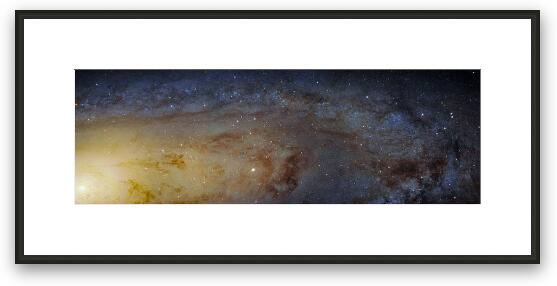 Hubble's High-Definition Panoramic View of the Andromeda Galaxy Framed Fine Art Print