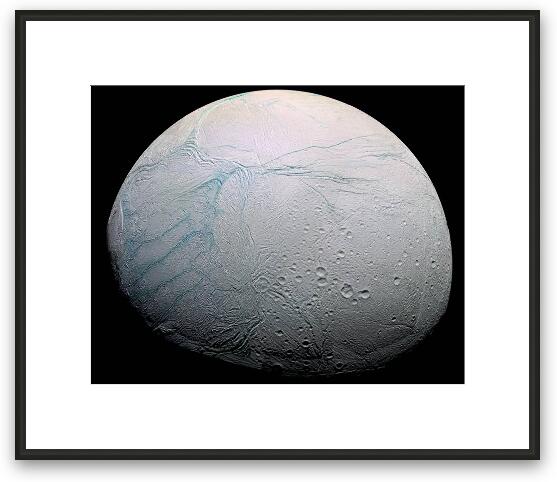 Enceladus HD Framed Fine Art Print