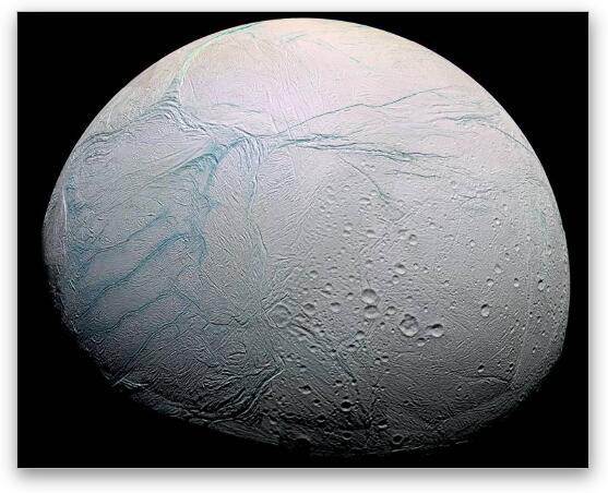 Enceladus HD Fine Art Metal Print