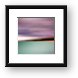 Turquiose Waters Blurred Abstract Framed Print