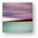 Turquiose Waters Blurred Abstract Metal Print