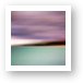 Turquiose Waters Blurred Abstract Art Print