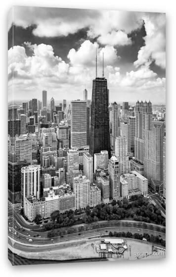 Chicago's Gold Coast Black and White Fine Art Canvas Print