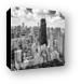 Chicago's Gold Coast Black and White Canvas Print