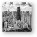 Chicago's Gold Coast Black and White Metal Print