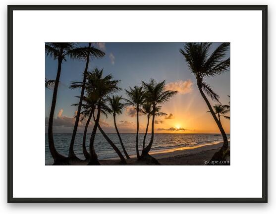 Punta Cana Sunrise Framed Fine Art Print