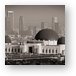 Griffith Observatory Black and White Metal Print