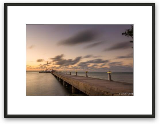 Rum Point Grand Cayman at Dusk Framed Fine Art Print