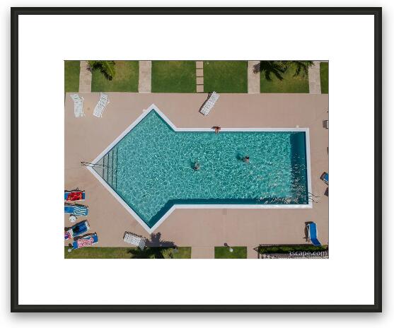 Bonnie's Arch Condo Pool Framed Fine Art Print