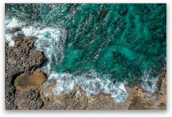 Bonnie's Arch Shoreline Fine Art Metal Print