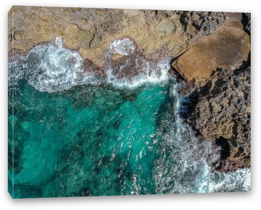 Bonnie's Arch Shoreline Aerial Fine Art Canvas Print