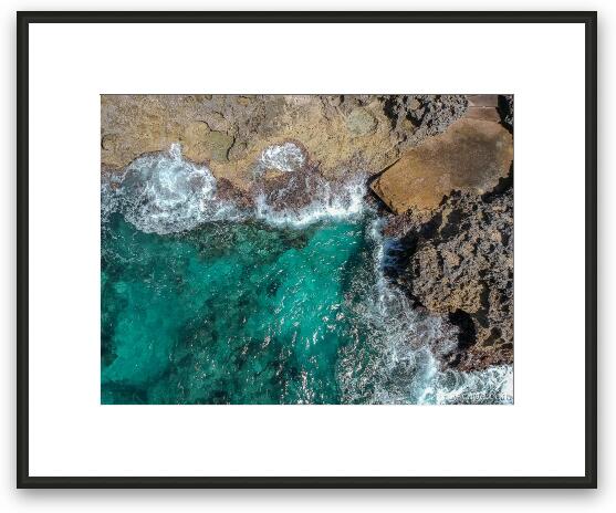 Bonnie's Arch Shoreline Aerial Framed Fine Art Print