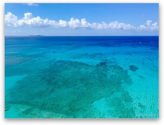 Cemetery Beach Reef Fine Art Metal Print