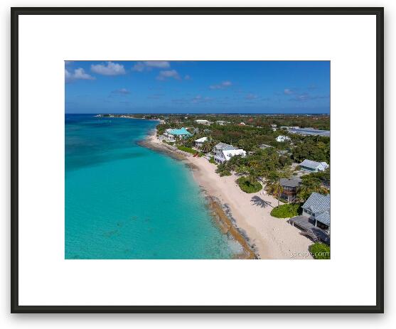 Grand Cayman Properties Aerial Framed Fine Art Print