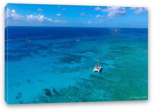 Grand Cayman Catamaran Fine Art Canvas Print