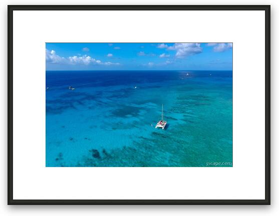 Grand Cayman Catamaran Framed Fine Art Print
