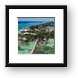 Rum Point Aerial Panoramic Framed Print