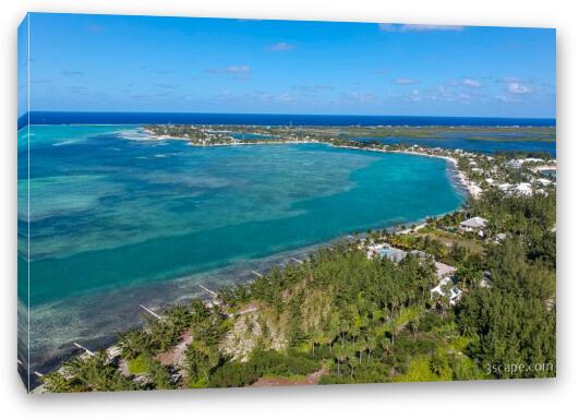 Rum Point from Starfish Point. Fine Art Canvas Print
