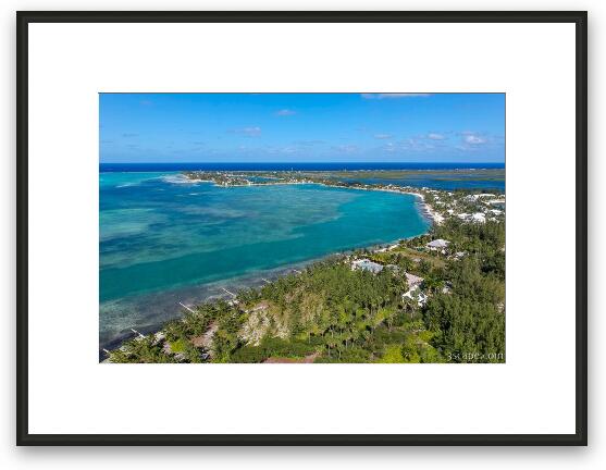 Rum Point from Starfish Point. Framed Fine Art Print