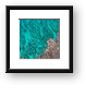 Blue Water Aerial Framed Print