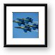 Blue Angels Diamond Formation Framed Print