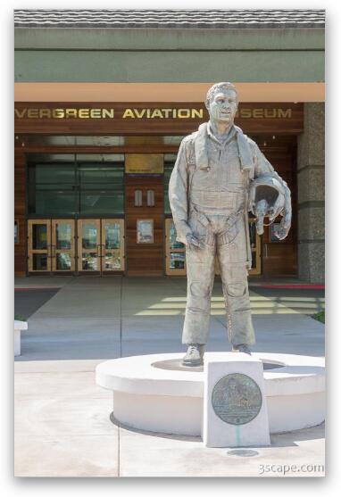 Captain Michael King Smith Statue Fine Art Print