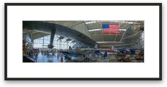 HK-1 (H-4) Spruce Goose The Hughes Flying Boat Panorama Framed Fine Art Print