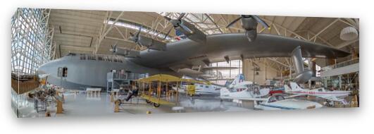 Hughes H-4 Hercules (Spruce Goose) Panoramic Fine Art Canvas Print
