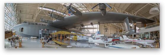 Hughes H-4 Hercules (Spruce Goose) Panoramic Fine Art Metal Print