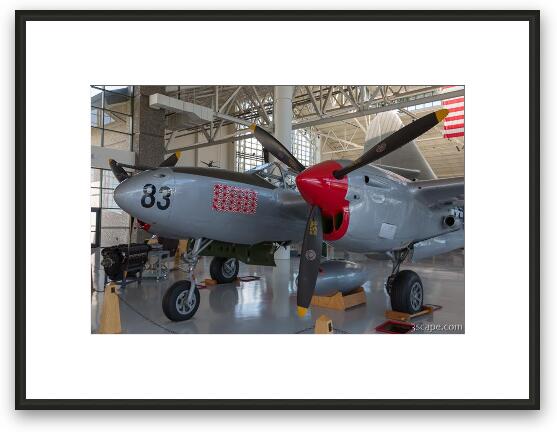 Lockheed P-38L Lightning Framed Fine Art Print
