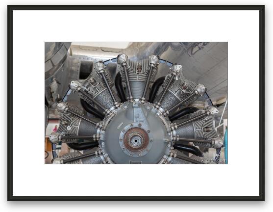 B-17 Radial Engine Framed Fine Art Print