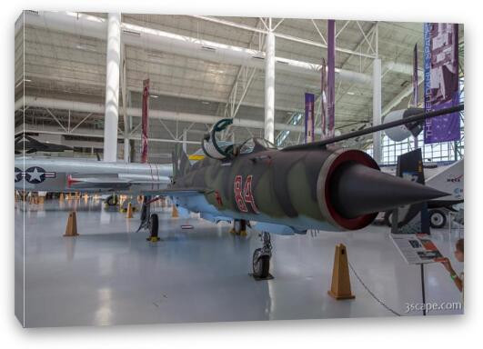 MiG 21MF Fishbed-J Fine Art Canvas Print