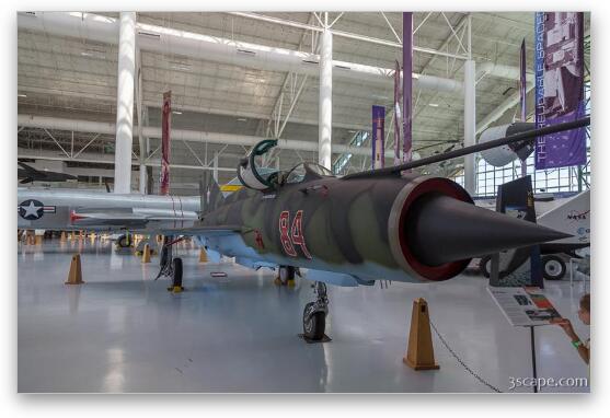 MiG 21MF Fishbed-J Fine Art Metal Print