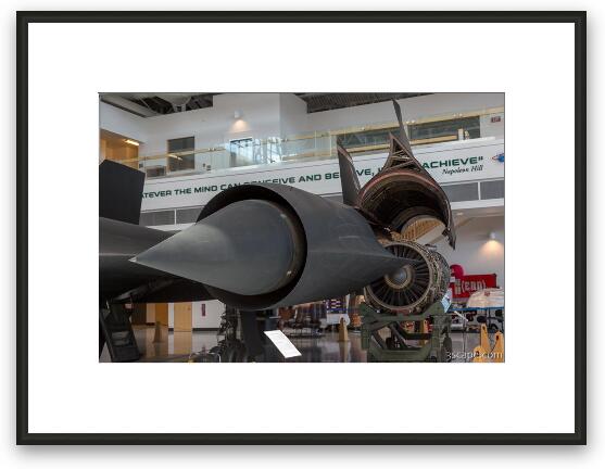Lockheed SR-71A Blackbird Framed Fine Art Print