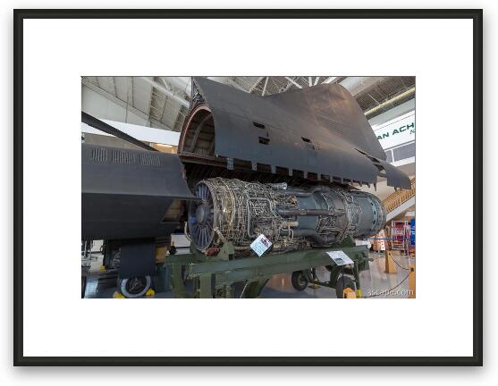 Pratt & Whitney J58/JT11D-20K Engine for SR-71A Blackbird Framed Fine Art Print