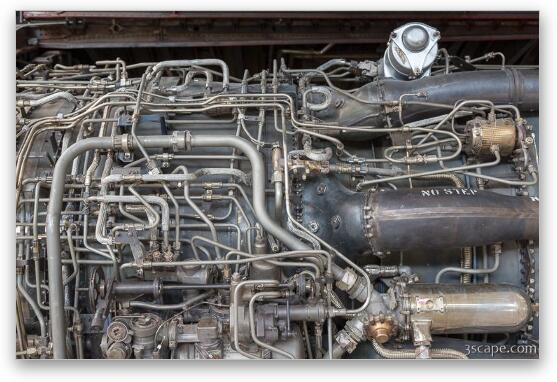 Pratt & Whitney J58/JT11D-20K Engine Detail Fine Art Metal Print