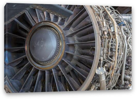 Pratt & Whitney J58/JT11D-20K Engine for SR-71A Blackbird Fine Art Canvas Print