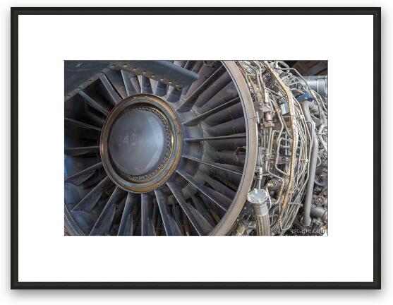 Pratt & Whitney J58/JT11D-20K Engine for SR-71A Blackbird Framed Fine Art Print