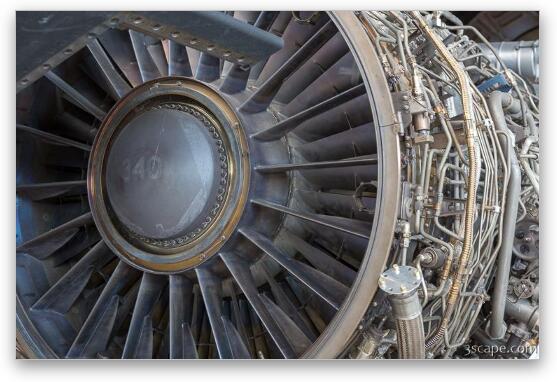 Pratt & Whitney J58/JT11D-20K Engine for SR-71A Blackbird Fine Art Metal Print