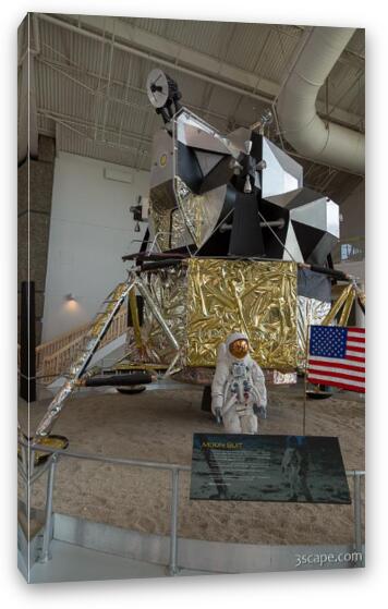 Apollo Lunar Lander replica Fine Art Canvas Print